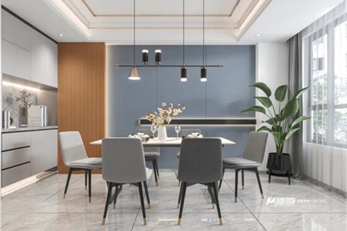 汕頭市龍騰水岸花園輕奢風(fēng)格四居室裝修案例